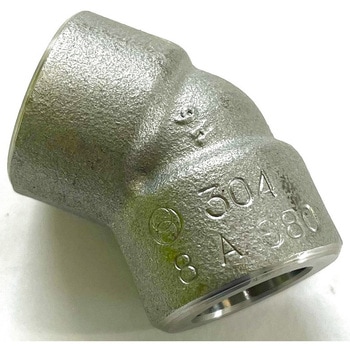 ステンレス製高圧差し込み溶接式管継手 No.104SUS 45°エルボ 藤井高圧