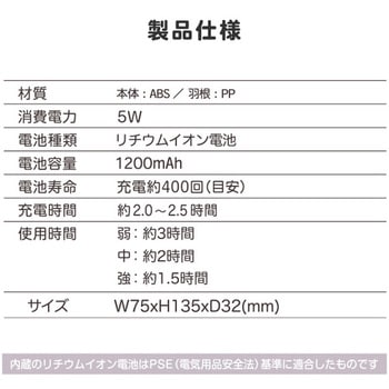 ミッフィー ポケッタブルハンディファン USB充電 TYPE-C パンクス