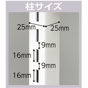 UR壁面タイプ W90cm【ホワイト枠】 アズワン