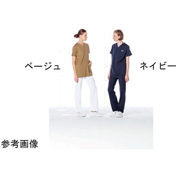 男女兼用スクラブ ベージュ RF-5502シリーズ ナガイレーベン