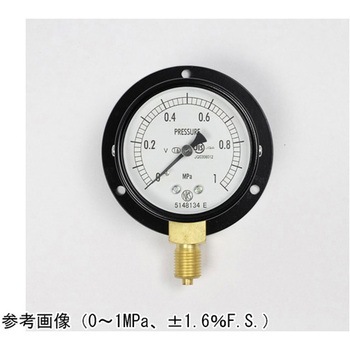 普通形圧力計(Φ60)立形B枠 耐振用 AA10-221シリーズ 長野計器