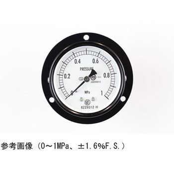 普通形圧力計(Φ60)埋込形D枠(取付穴) AA15-223シリーズ 長野計器