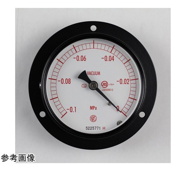 普通形圧力計(Φ75)埋込形D枠(取付穴) AC15-221シリーズ 長野計器
