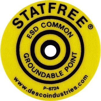 ラベル 接地可能点 丸型 DESCO