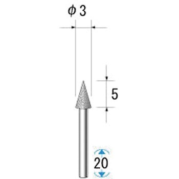 電着ダイヤモンドバー NSK(ナカニシ)
