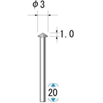 電着ダイヤモンドバー NSK(ナカニシ)