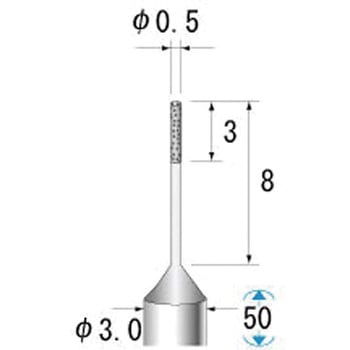 SP電着小径CBNバー NSK(ナカニシ)