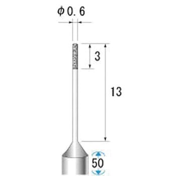 SP電着小径CBNバー NSK(ナカニシ)