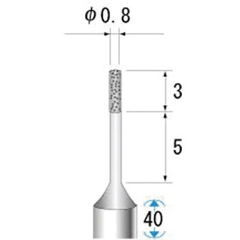 超硬軸電着ダイヤモンド NSK(ナカニシ)