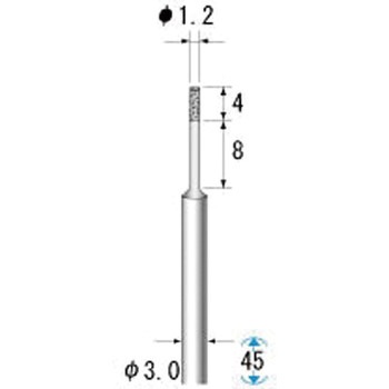 超硬軸電着ダイヤモンド NSK(ナカニシ)