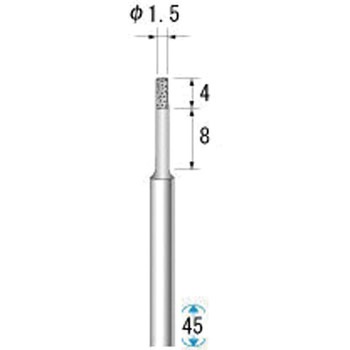 超硬軸電着ダイヤモンド NSK(ナカニシ)