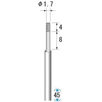 超硬軸電着ダイヤモンド NSK(ナカニシ)
