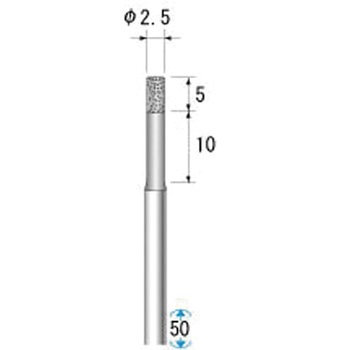 超硬軸電着ダイヤモンド NSK(ナカニシ)