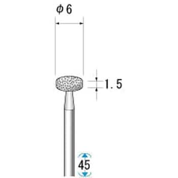 クラフトダイヤモンドバー 皿 ナカニシ(NSK) 軸付ダイヤモンド砥石