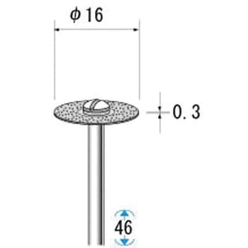 電着ダイヤモンドディスク 全面電着タイプ NSK(ナカニシ)