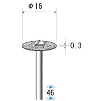 電着ダイヤモンドディスク 全面電着タイプ NSK(ナカニシ)