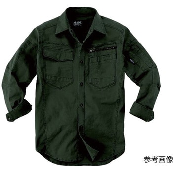 長袖シャツ アーミーグリーン 2273-62シリーズ ジーベック