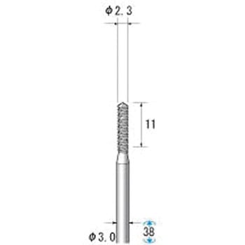 26912 超硬ルーターカッター NSK(ナカニシ) 先トンガリ円筒