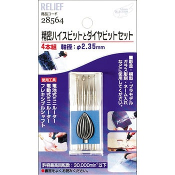 精密ハイスビットとダイヤビット組 RELIEF