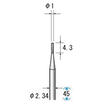 33121 �����X�`�[���J�b�^�[ NSK(�i�J�j�V) �~�� ����23g ���a2.34mm 1�Z�b�g(12�{) 69456476