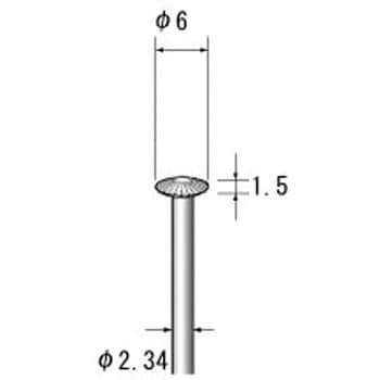 ナカニシ 精密スチールカッター (6本入) 刃径5.0mm 33375-