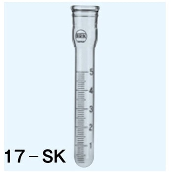 試験管 丸底 最小目盛0.1mL 5mL 17シリーズ 日本理化学器械(NRK)