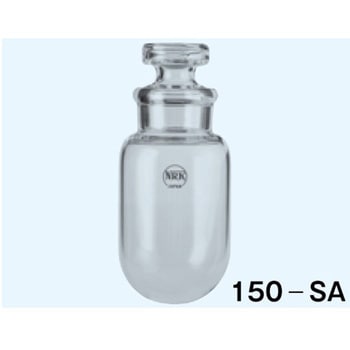 試験管 丸底 白 目盛なし 150mL 150-SAシリーズ 日本理化学器械(NRK)