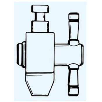 クイック式PTFE・コック オール PTFE 材質(クイック式分液ロートと兼用) 1005-TFシリーズ 日本理化学器械(NRK)