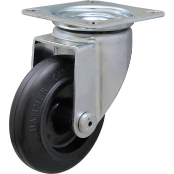 2Sシリーズ 自在 ナイロンホイールゴム巻車 ハンマーキャスター