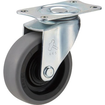 静シリーズ 自在 PPホイールエラストマー巻B車 ハンマーキャスター