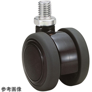 双輪キャスター Φ50 自在 ネジ式 東海キャスター