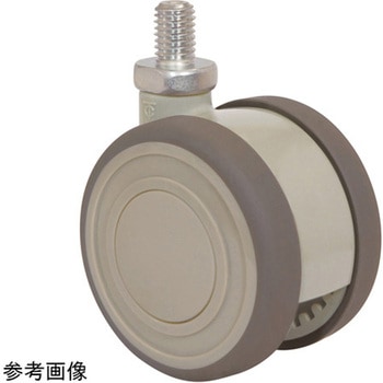 双輪キャスター Φ60 自在 ネジ式 東海キャスター
