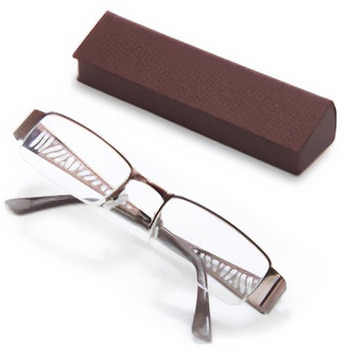 老眼鏡 ブラウン 眼鏡ケース付き SG-04BRシリーズ I.L.K(池田レンズ工業)