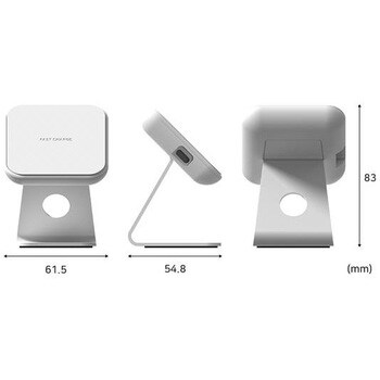 STAND ON 2WAY 急速充電対応ミニワイヤレス充電器 ロア