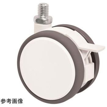 CFW075N10SL-14 ダストカバー付 双輪キャスター Φ75 自在ストッパー付 ネジ式 CFW075Nシリーズ 東海キャスター