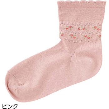 婦人らくらくフィットクルーソックス 22～24cm ケアファッション