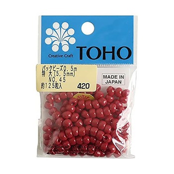 5LB-45-PC 特大ビーズ 糸通しビーズ 外径約5.5mm 0.5m 約125粒 入り 5LBシリーズ TOHO(トーホー) 69478590