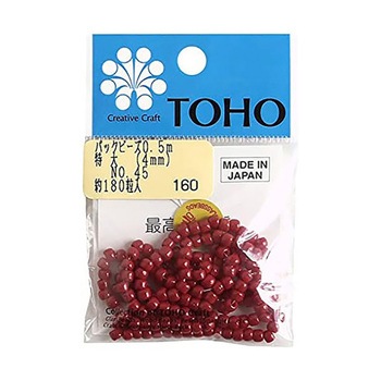 LLB-45-PC 特大ビーズ 糸通しビーズ 外径約4mm 0.5m入り LLBシリーズ TOHO(トーホー) 69478967