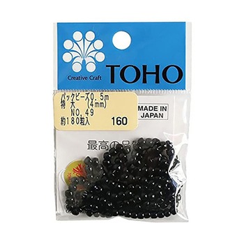 LLB-49-PC 特大ビーズ 糸通しビーズ 外径約4mm 0.5m入り LLBシリーズ TOHO(トーホー) 69479001