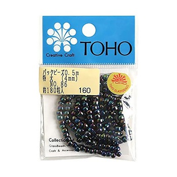 LLB-86-PC 特大ビーズ 糸通しビーズ 外径約4mm 0.5m入り LLBシリーズ TOHO(トーホー) 69479028