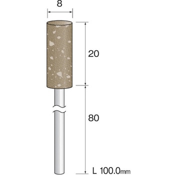 ロングシャフトゴム砥石 ミニター 軸付砥石 【通販モノタロウ】