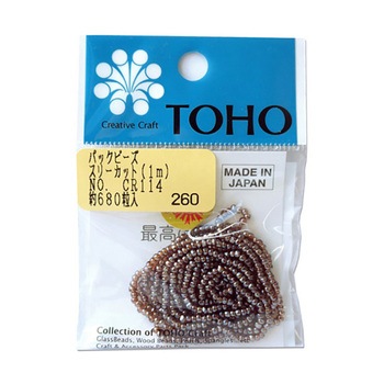 MSB-CR114-PC スリーカットビーズ 糸通しビーズ 外径約2.2mm 1m入り MSB-CRシリーズ TOHO(トーホー) 69481496