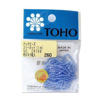 MSB-CR168-PC スリーカットビーズ 糸通しビーズ 外径約2.2mm 1m入り MSB-CRシリーズ TOHO(トーホー) 69481575