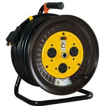 コードリール(三相・ロック式・アース付)AC200V/20A EA815DYシリーズ エスコ