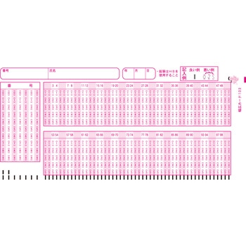既製品マークカード 『幅広カード103』 1000枚 教育ソフトウェア