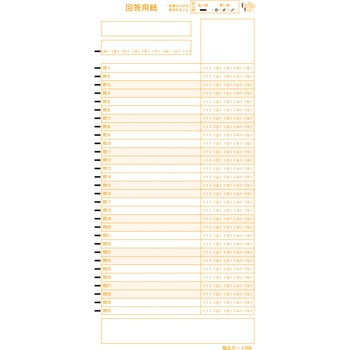 既製品マークカード 『幅広カード208』 1000枚 教育ソフトウェア