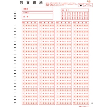 既製品マークシート 『A4シート407』 1000枚 教育ソフトウェア