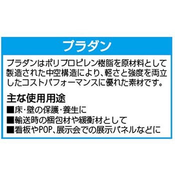 プラダン 5枚 910x910x4mm EA911BDシリーズ エスコ