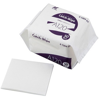 キャッチワイプ 高吸収エンボスワイパー 50枚入 アズワン