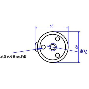 単管パイプベース支柱金具 48.6mm EA948TFシリーズ エスコ